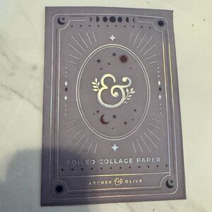 Archer & Olive Foiled Collage Paper - Silver